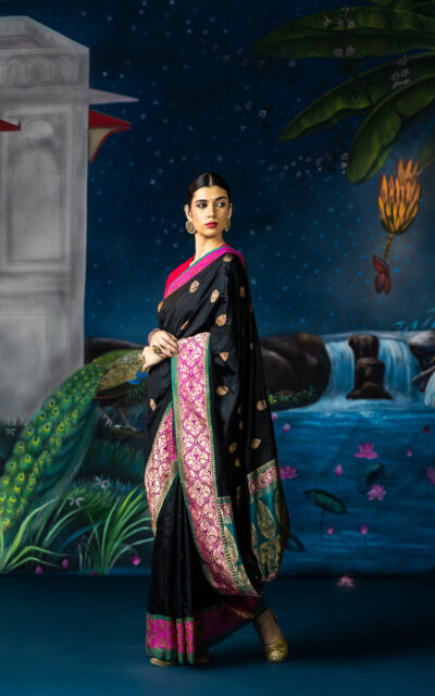 BLACK SAREE-SOFIA-2 BLACK SAREE-SOFIA-2