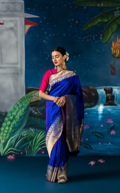 BLUE SAREE-TANISHKA-1