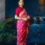 FUCHSIA SAREE-SOFIA-2