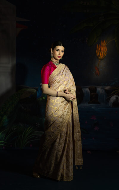 GOLD SAREE-SOFIA-3 GOLD SAREE-SOFIA-3