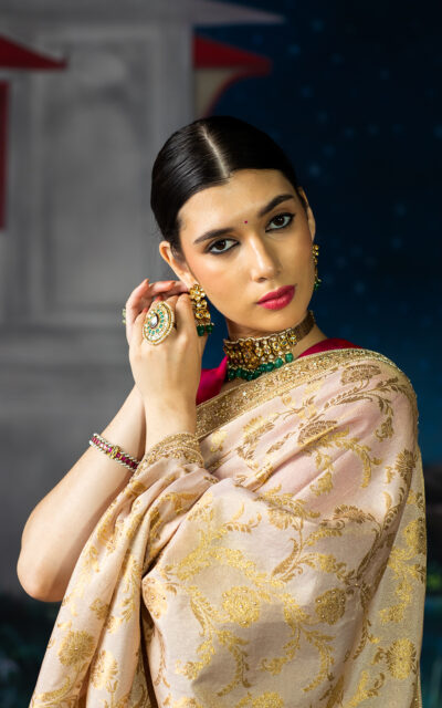 GOLD SAREE-SOFIA-5 GOLD SAREE-SOFIA-5