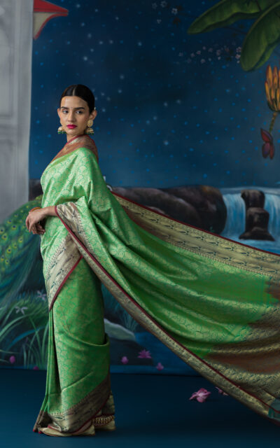 GREEN-SAREE-TSNIDHKS-4 GREEN-SAREE-TSNIDHKS-4