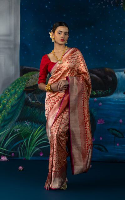 REDGOLD-SAREE-TANISHKA-1