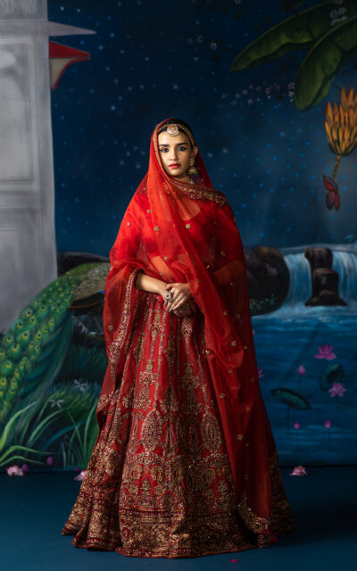 RUST LEHNGA TANISHKA-2