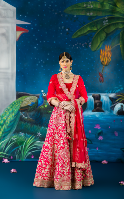 fuchsia lehenga-meilin2