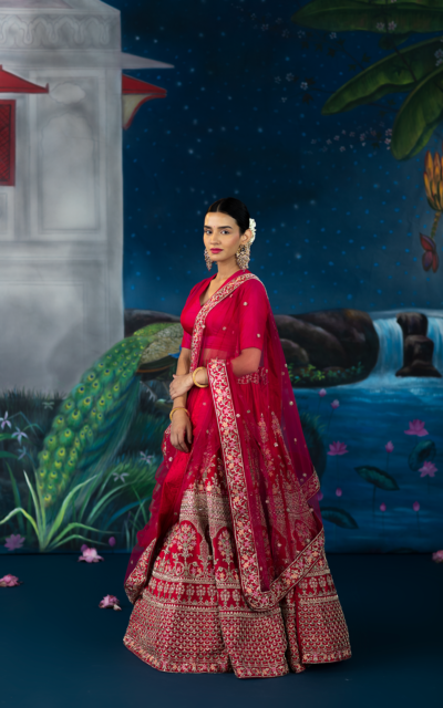 fuchsia lehenga-tanishka2 fuchsia lehenga-tanishka2