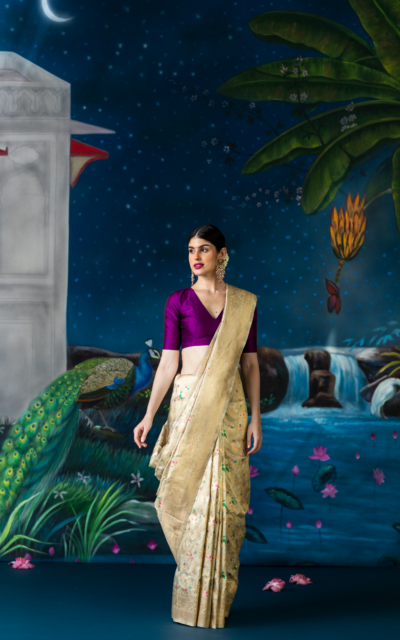 gold saree-meilin1 gold saree-meilin1