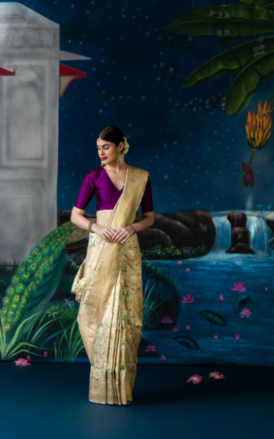 gold saree-meilin2 gold saree-meilin2