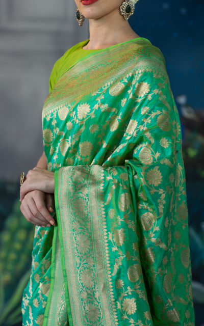 green saree-meilin4 green saree-meilin4