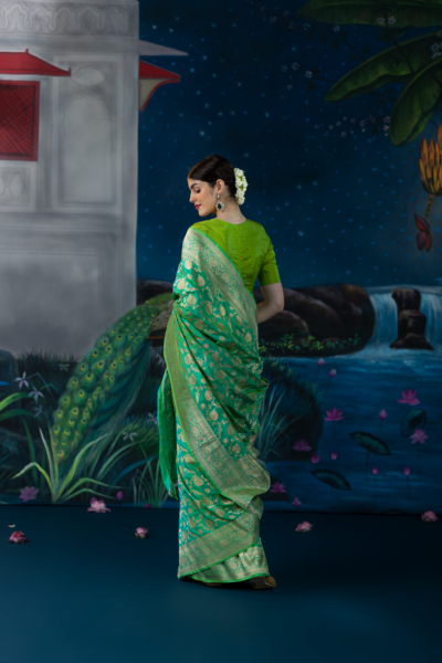 green saree-meilin6 green saree-meilin6