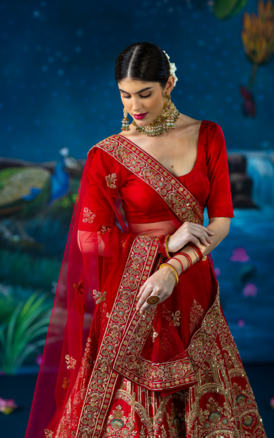 red lehenga-meilin2 red lehenga-meilin2