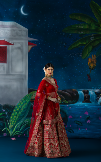 red lehenga-meilin4 red lehenga-meilin4