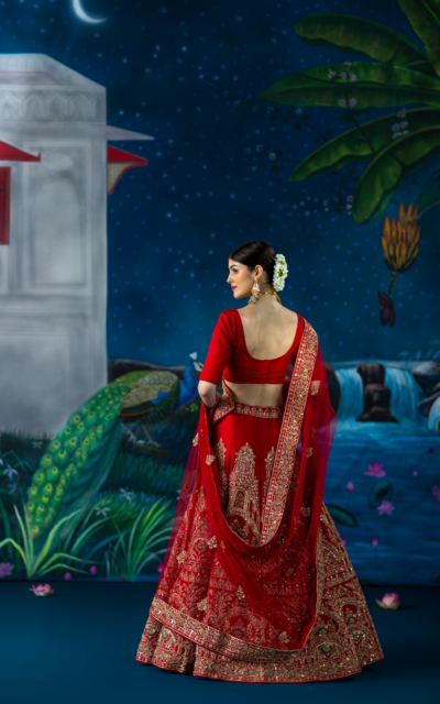 red lehenga-meilin5 red lehenga-meilin5