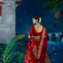 red lehenga-meilin5