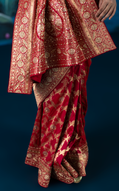 red saree-tanishka6 red saree-tanishka6