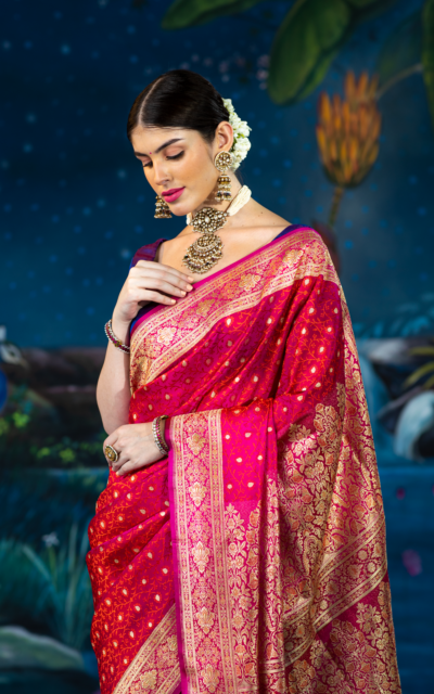 red:purple saree-meilin2 red:purple saree-meilin2