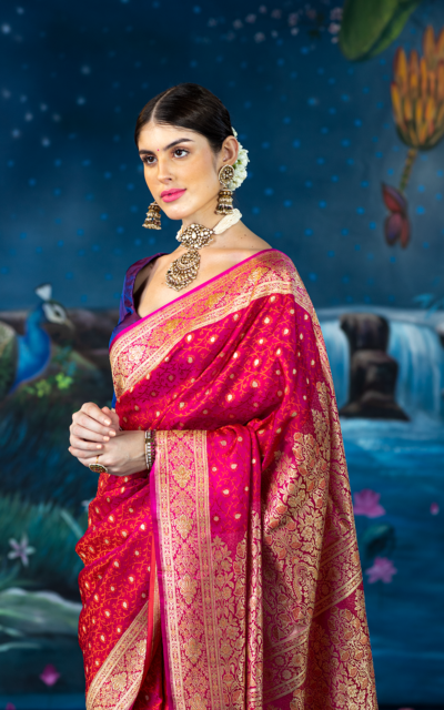 red:purple saree-meilin4 red:purple saree-meilin4