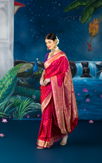 red:purple saree-meilin5 red:purple saree-meilin5