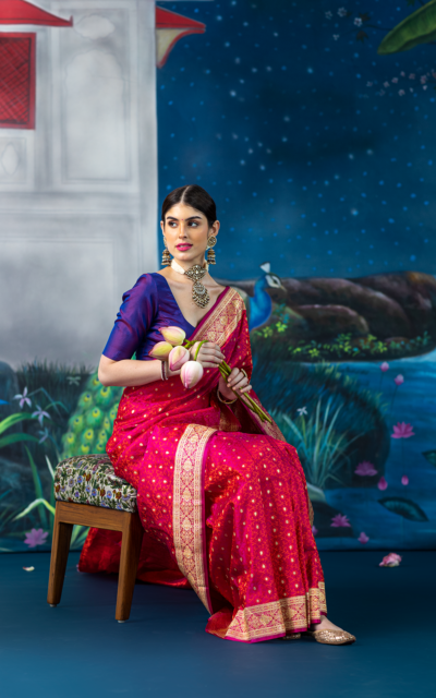 red:purple saree-meilin6 red:purple saree-meilin6